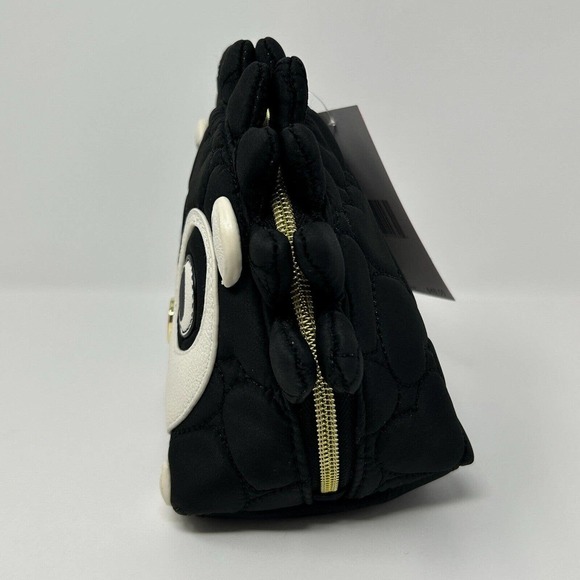 Betsey Johnson Pink Hedgehog Kitsch Cosmetic Pencil Travel Bag New with Tag - Picture 5 of 16